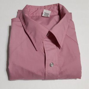 Vintage Malco Modes Men's Long Sleeve Western Button Up Pearl Snap Shirt